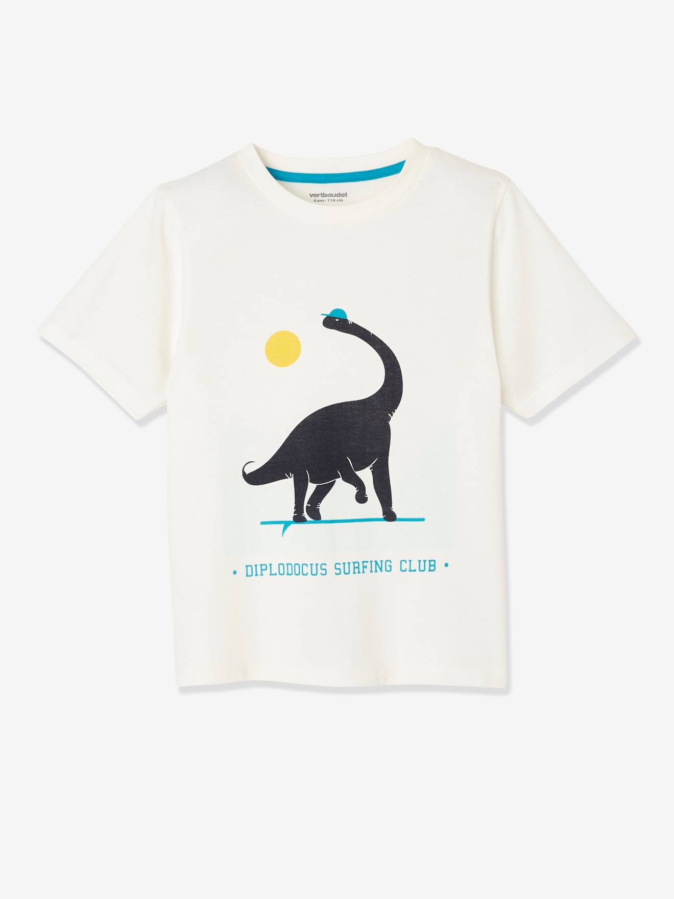 Conjunto de 2 pijamas de dinossauro com shorts, para meninos, branco claro, bicolor/multicolorido