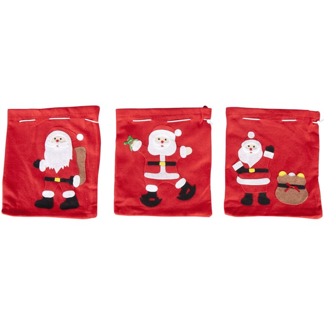 Nikolaussäckchen - Weihnachtsmann - ca. 23 x 25 cm - 1 Stück