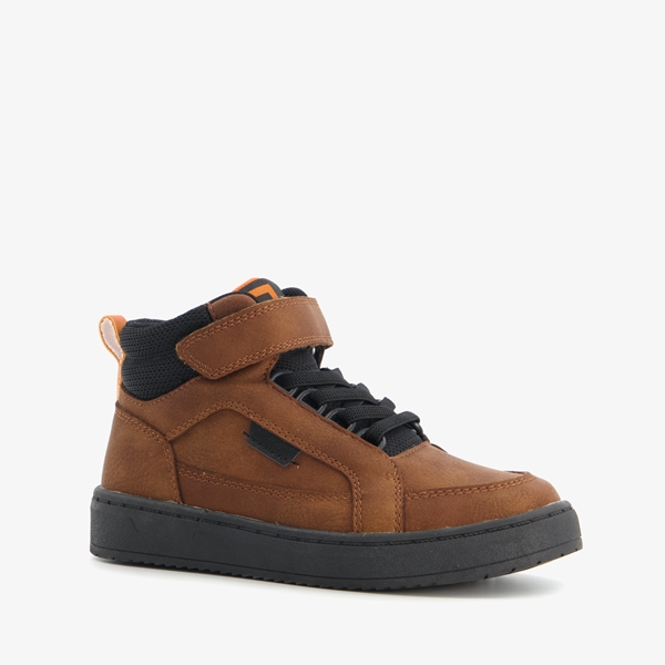 Blue Box hoge jongens sneakers cognac