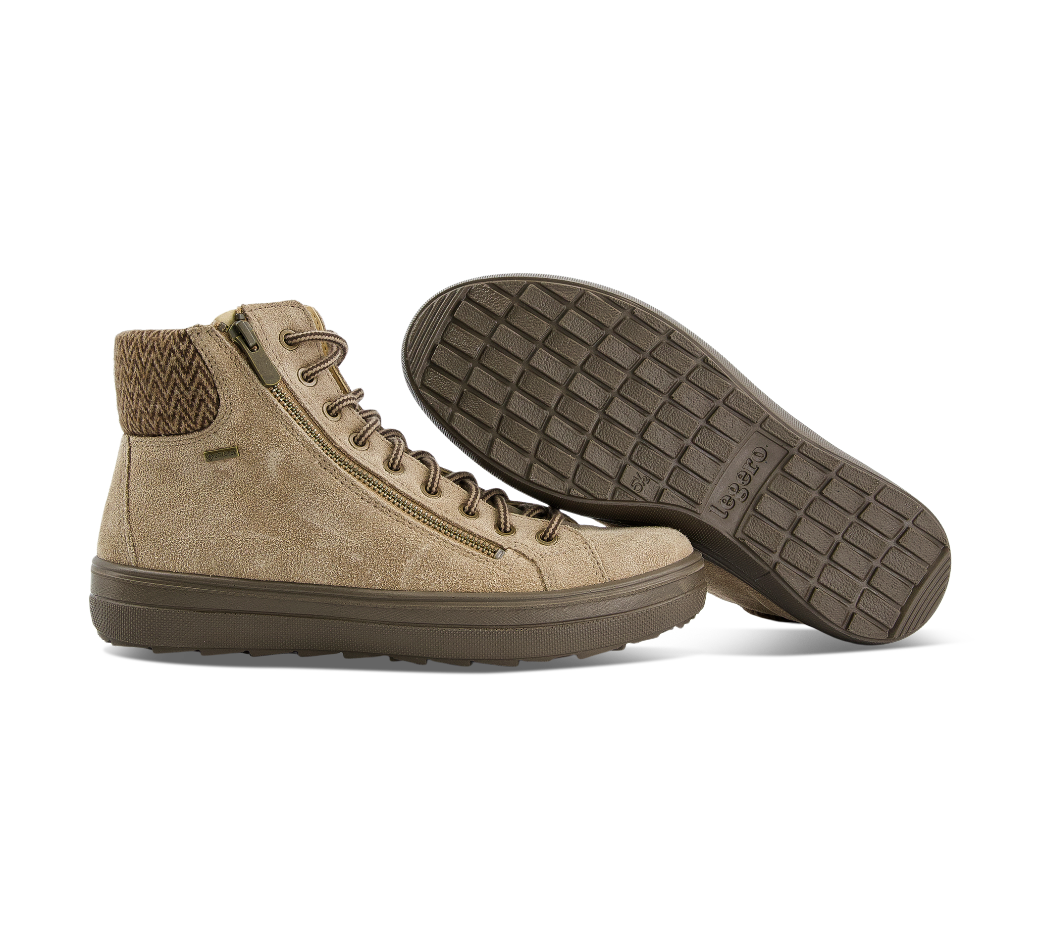 Legero Mira - Schnürstiefel Leder beige/taupe
