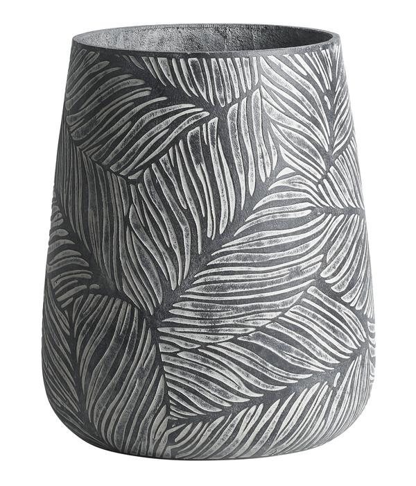 Dehner Kunststein-Vase Stanca, rund