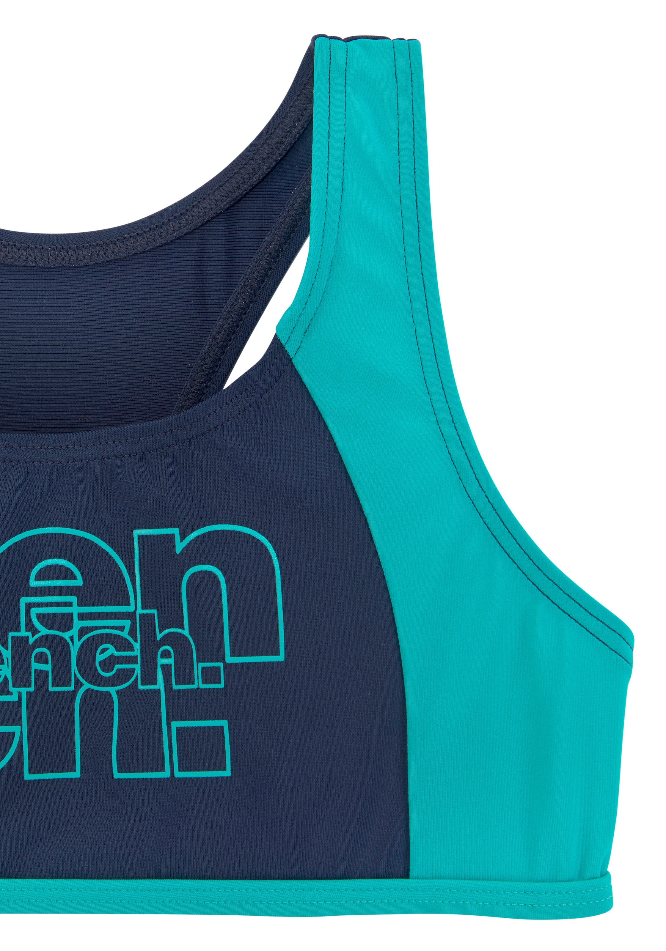 Bench. Bustier-Bikini mit kontrastfarbigen Einsätzen