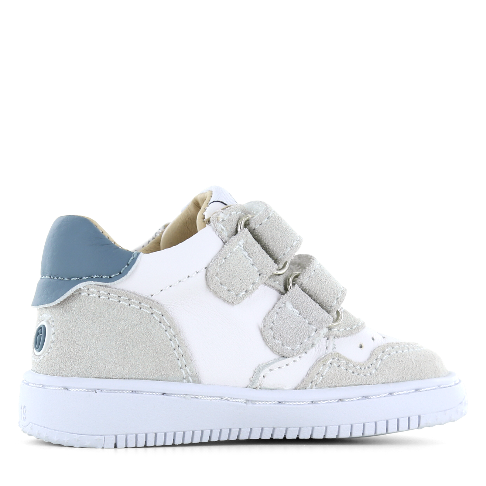 Shoesme wit-blauw sneakertje Leer | Jongens schoenen