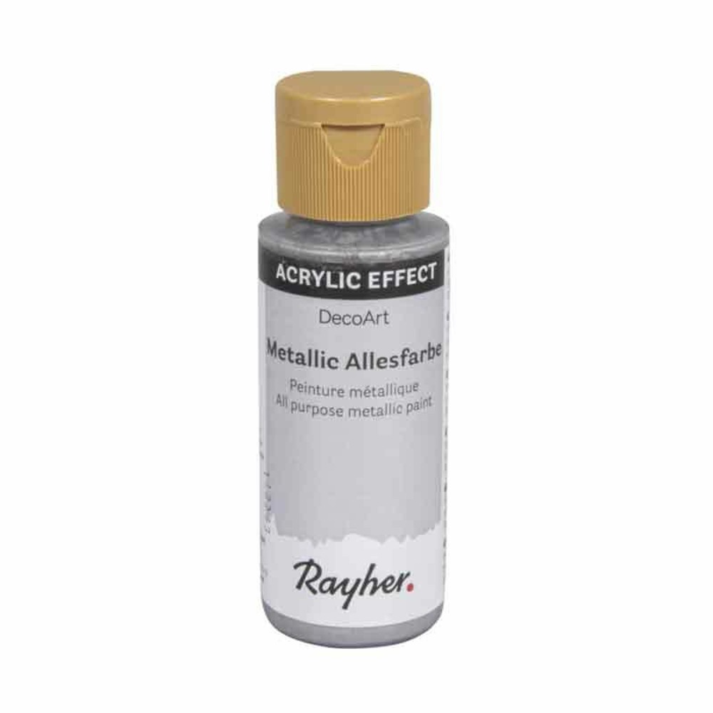 Peinture acrylique tous usages métallique 59 ml - argent