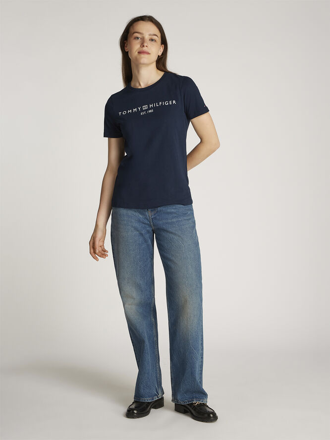 Tommy Hilfiger REG CORP LOGO C-NK SS Dark night navy