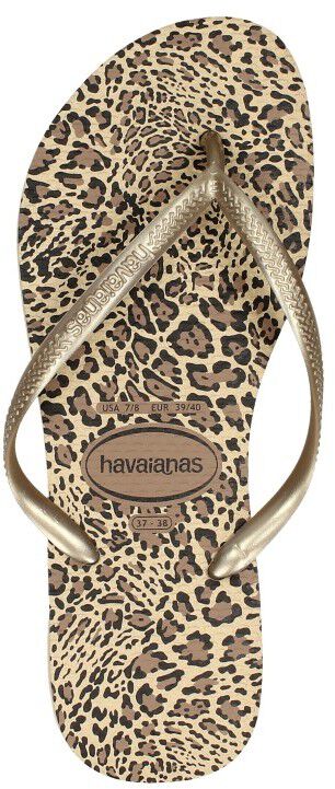 Havaianas Slim Animals goudkleur