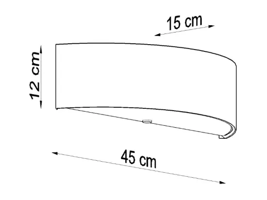Sollux SKALA Appliques Encastrables Demi Cercle Blanc 2x E27