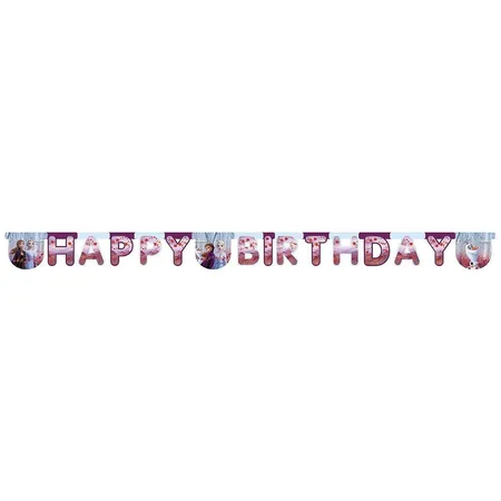 Procos Frozen 2 Banner Happy Birthday, 2m