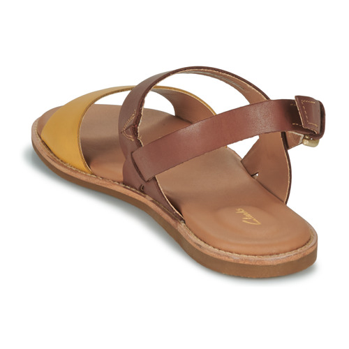 Clarks - KARSEA STRAP - Marron / Jaune