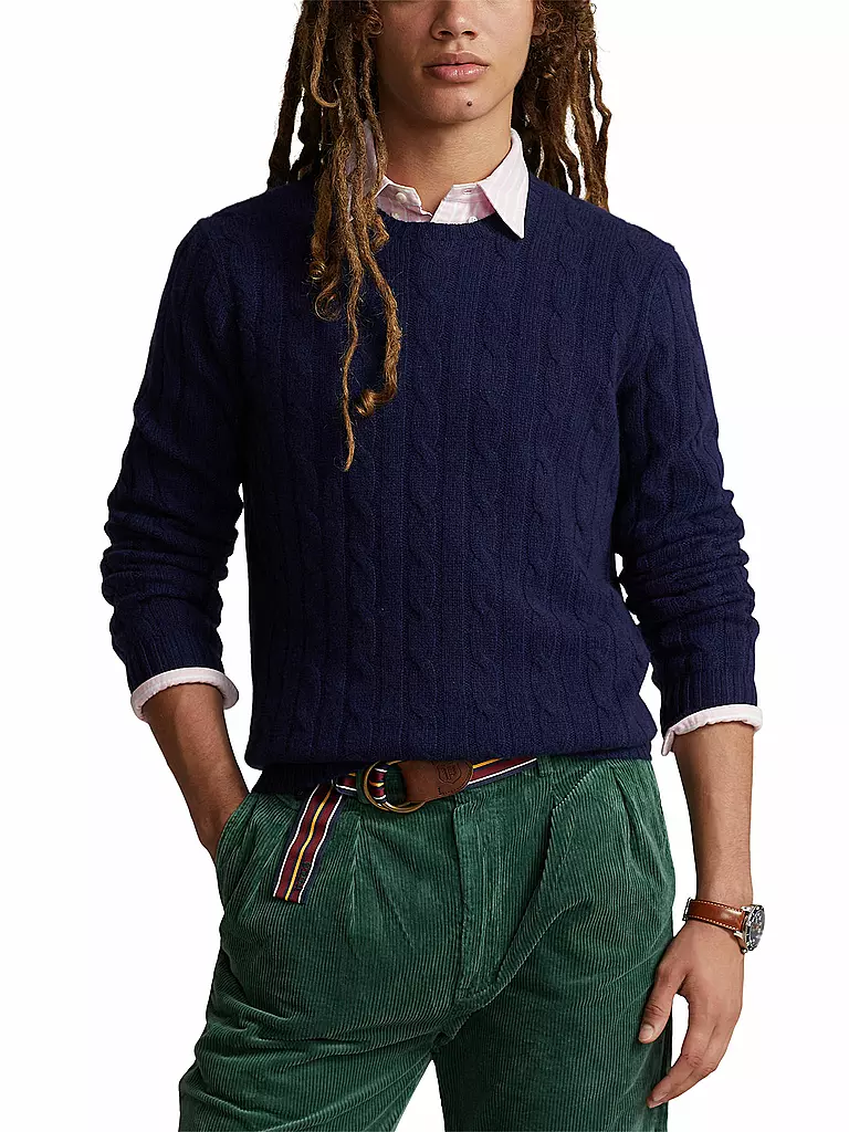 POLO RALPH LAUREN Kaschmirpullover dunkelblau