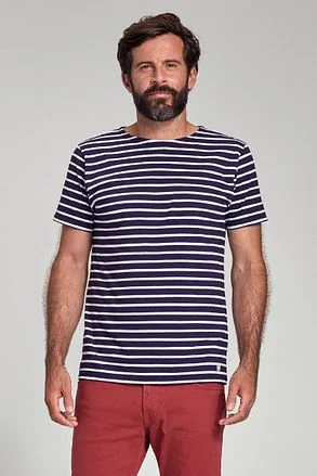 Armor-Lux Hoëdic T-Shirt Strepen Navy 53842-600 kopen