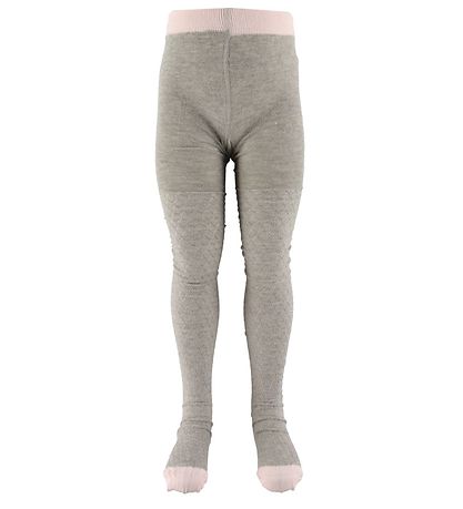 Minymo Strumpfhosen - 2er-Pack - Grau/Rosa