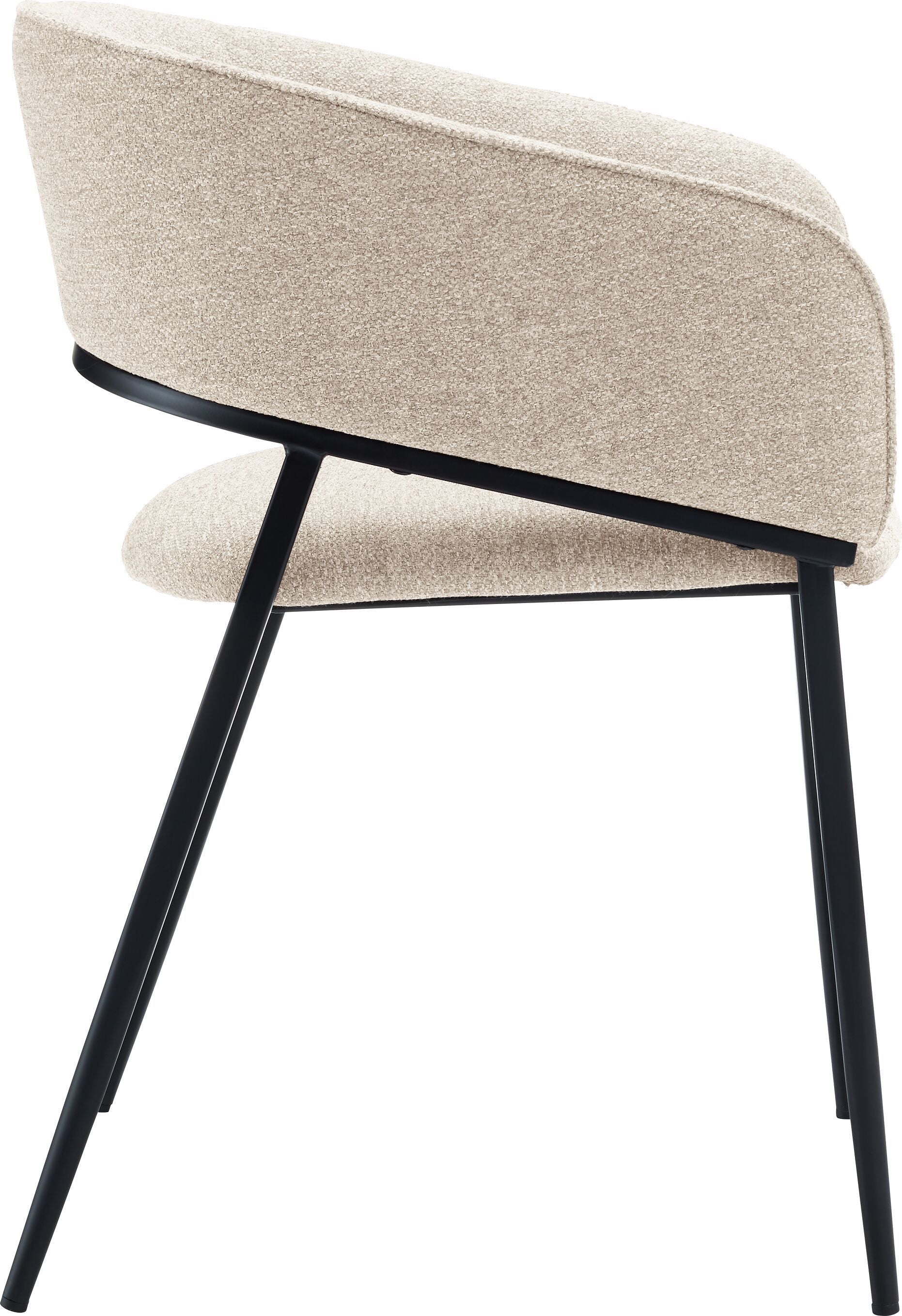 AMBRA Stuhl - Beige / B: 56.0 cm x T: 53.0 cm x H: 74.5 cm