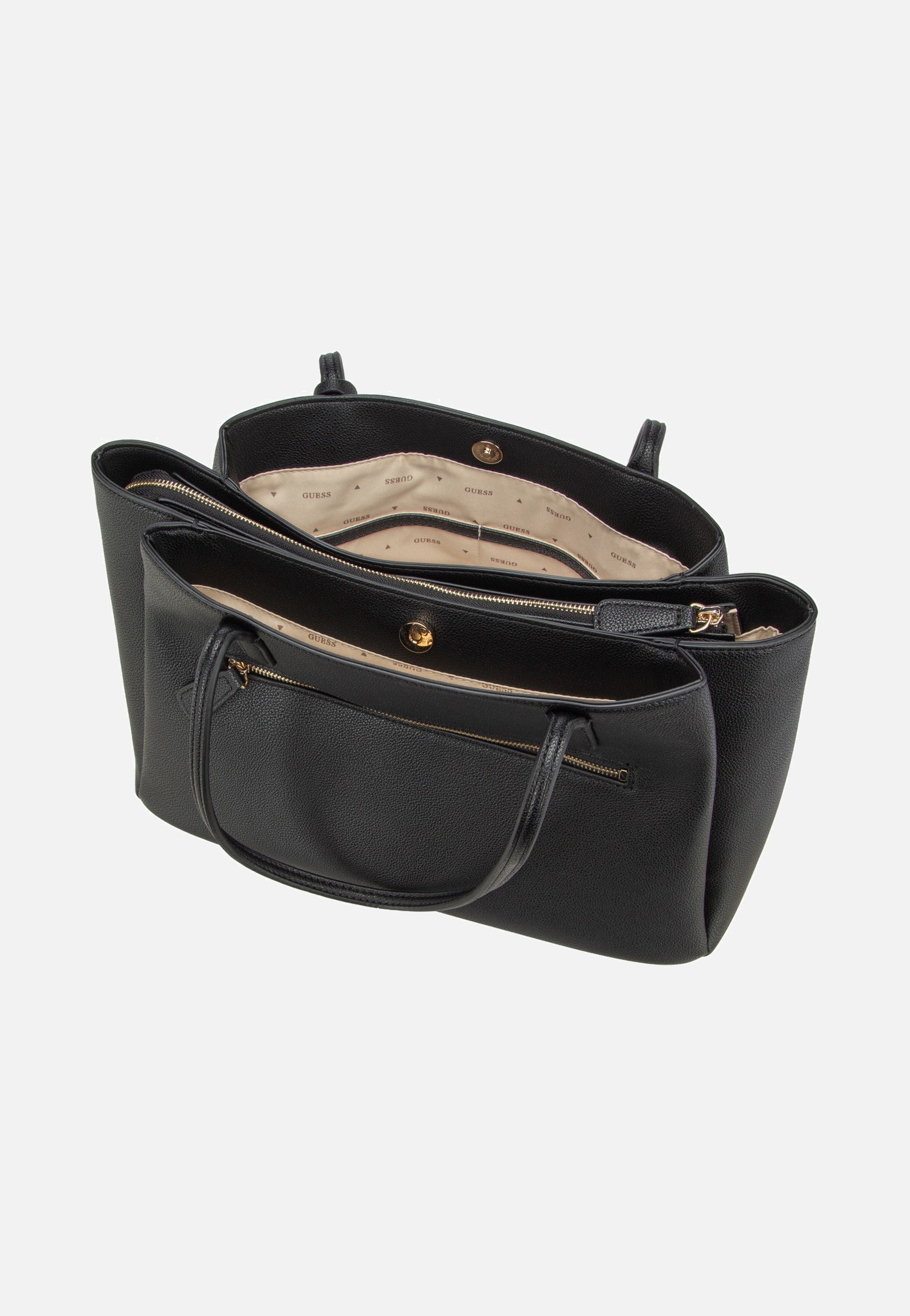 Isola Multi Comp Tote Black - Shopper