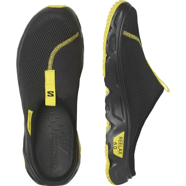Sandale de récupération SALOMON REELAX SLIDE 6.0 BLACK/BLACK/BUTTERCUP