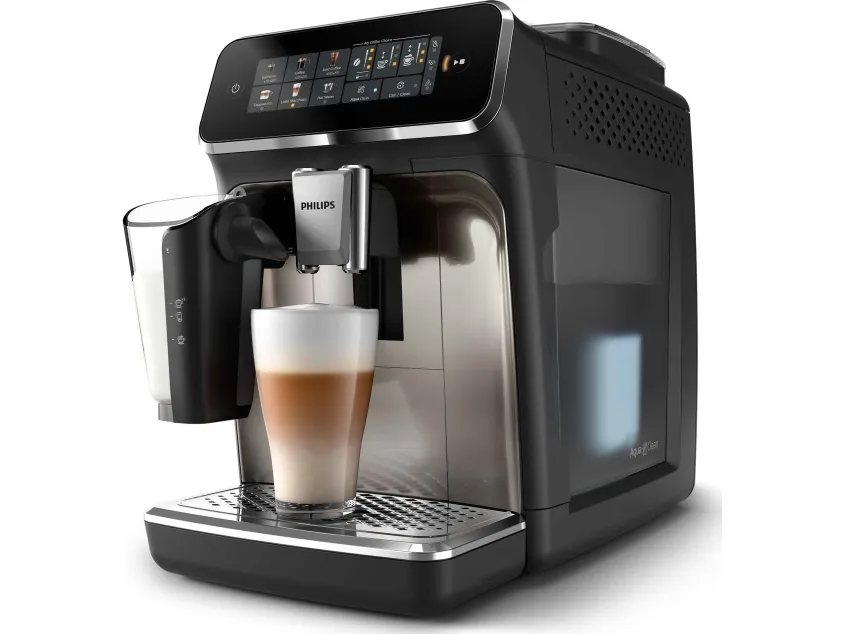 Philips 3300 series EP3347 - Automatisk kaffemaskine med capuccinatore - 15 bar - sort/krom