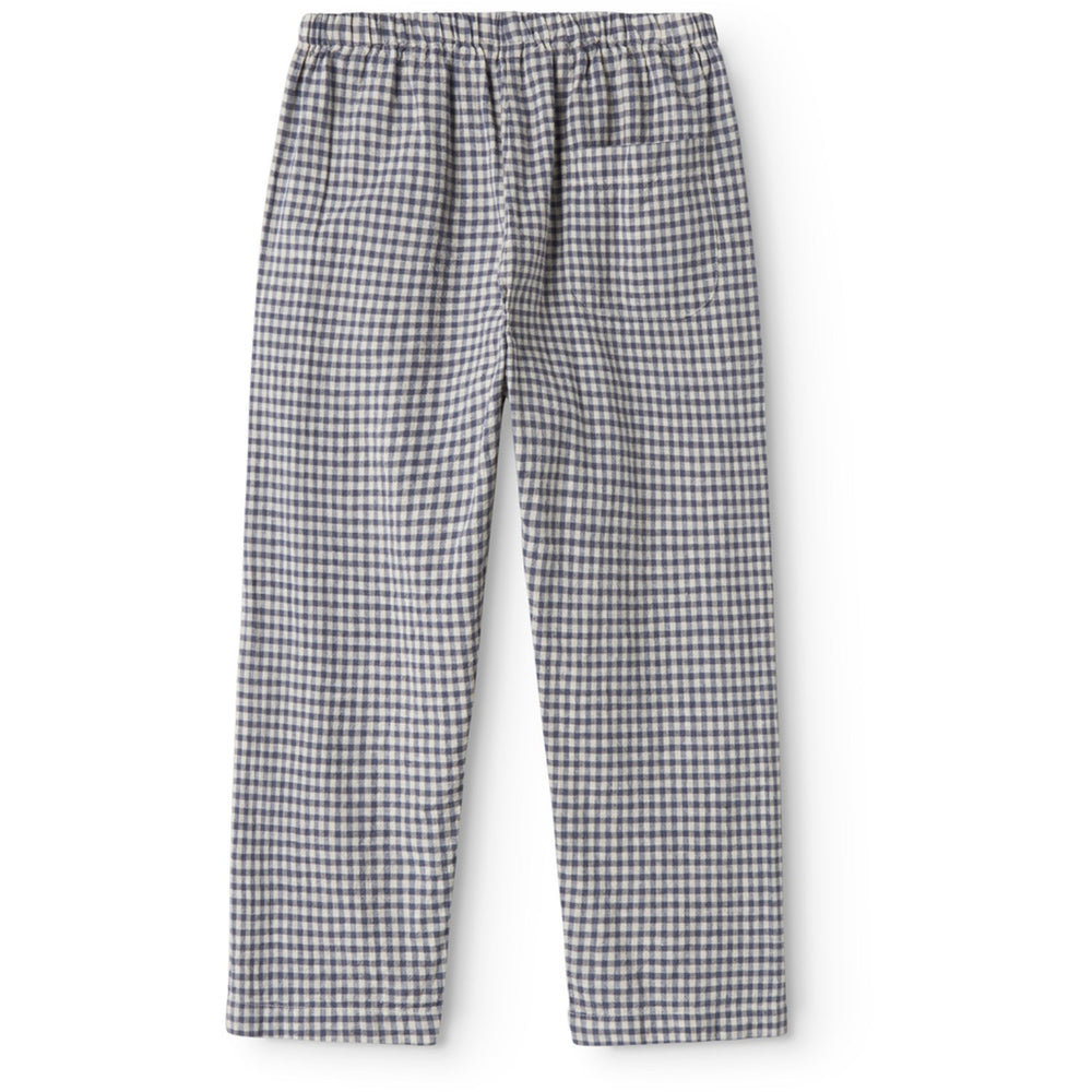 Køb MarMar Cotton Linen Marine Check Panto Bukser