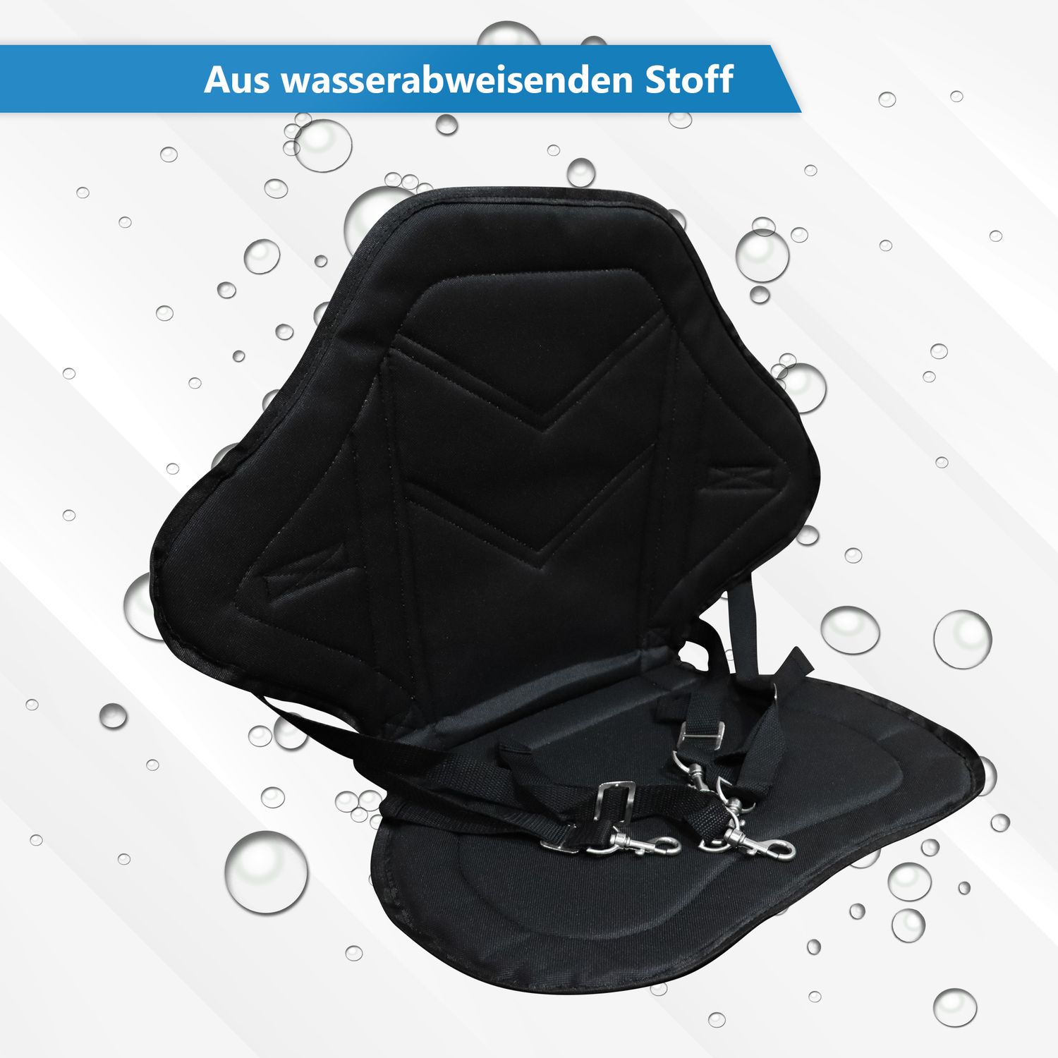 24MOVE® SUP Kajak Sitz für Paddle Boards und Kajaks, gepolstert und ergonomisch, mit Tasche, Surfboard, Stand Up Sitz