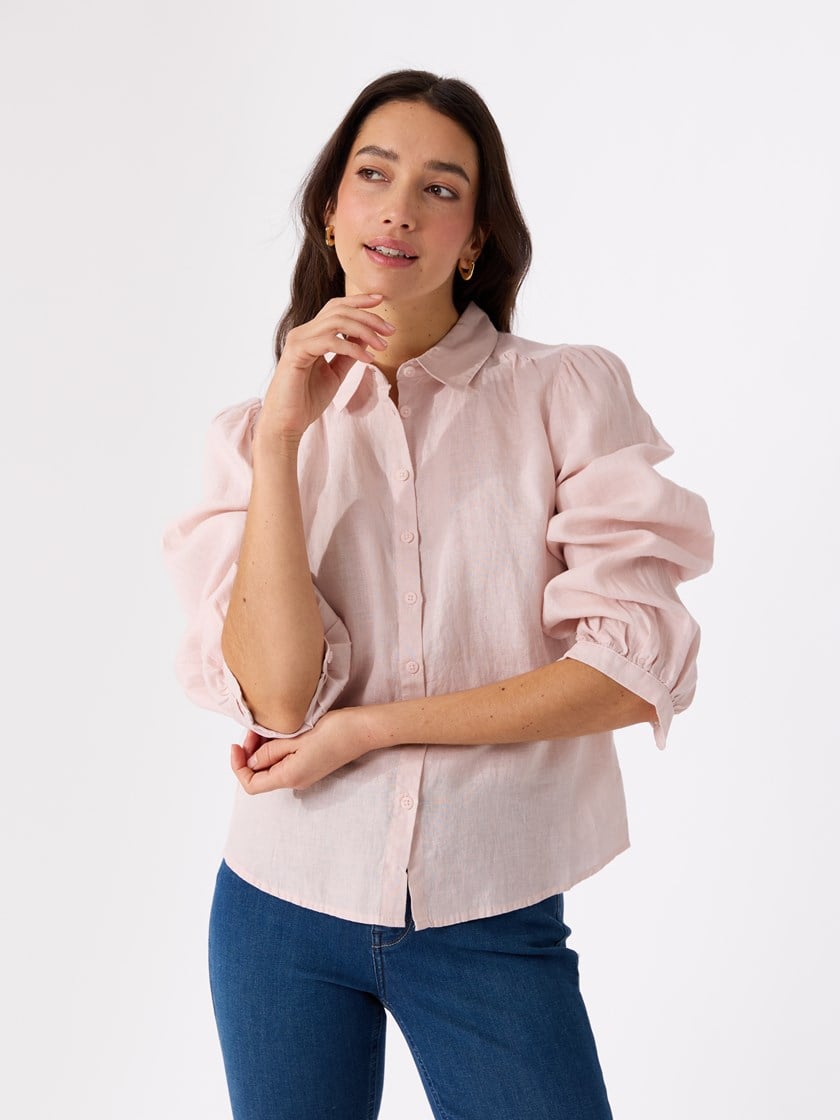 Sierra linbluse Petal Pink