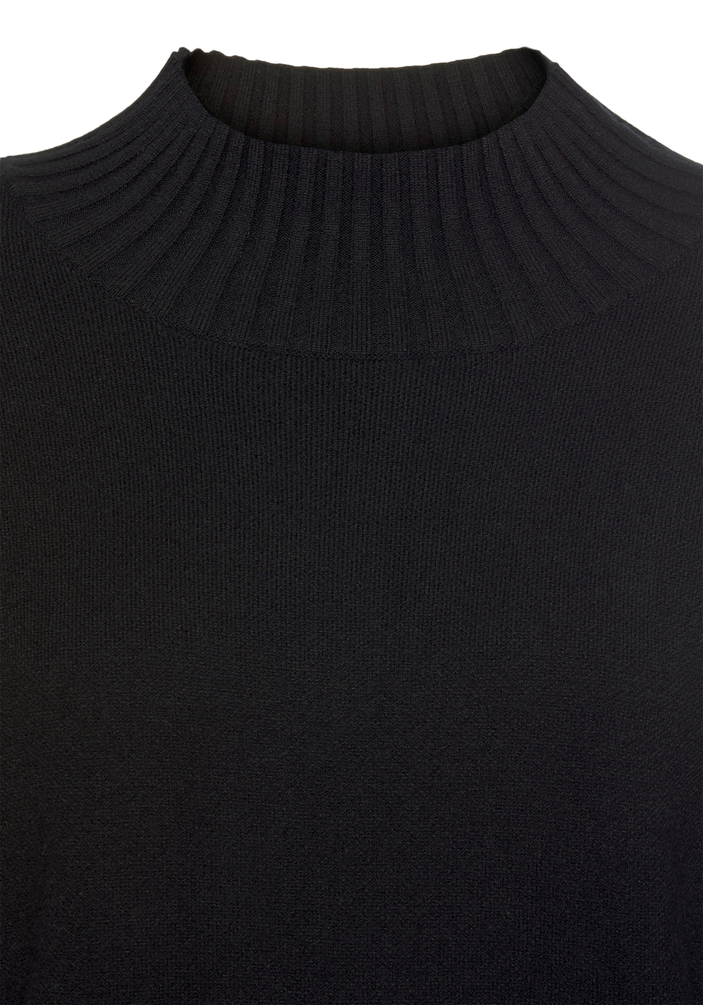 LASCANA Stehkragenpullover , mit breiten Abschlüssen, klassischer Strickpullover
