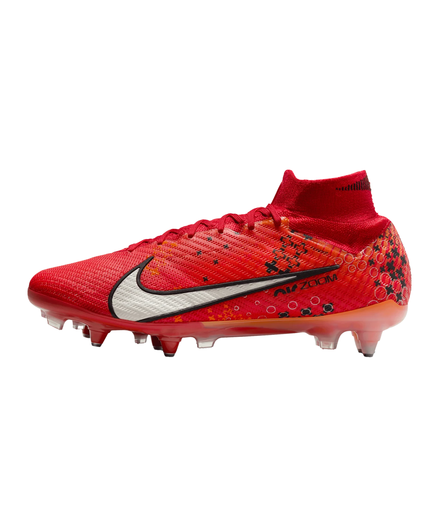 Nike Air Zoom Mercurial Superfly IX Elite SG-Pro AC Dream Speed 7 Rot Weiss Orange F600
