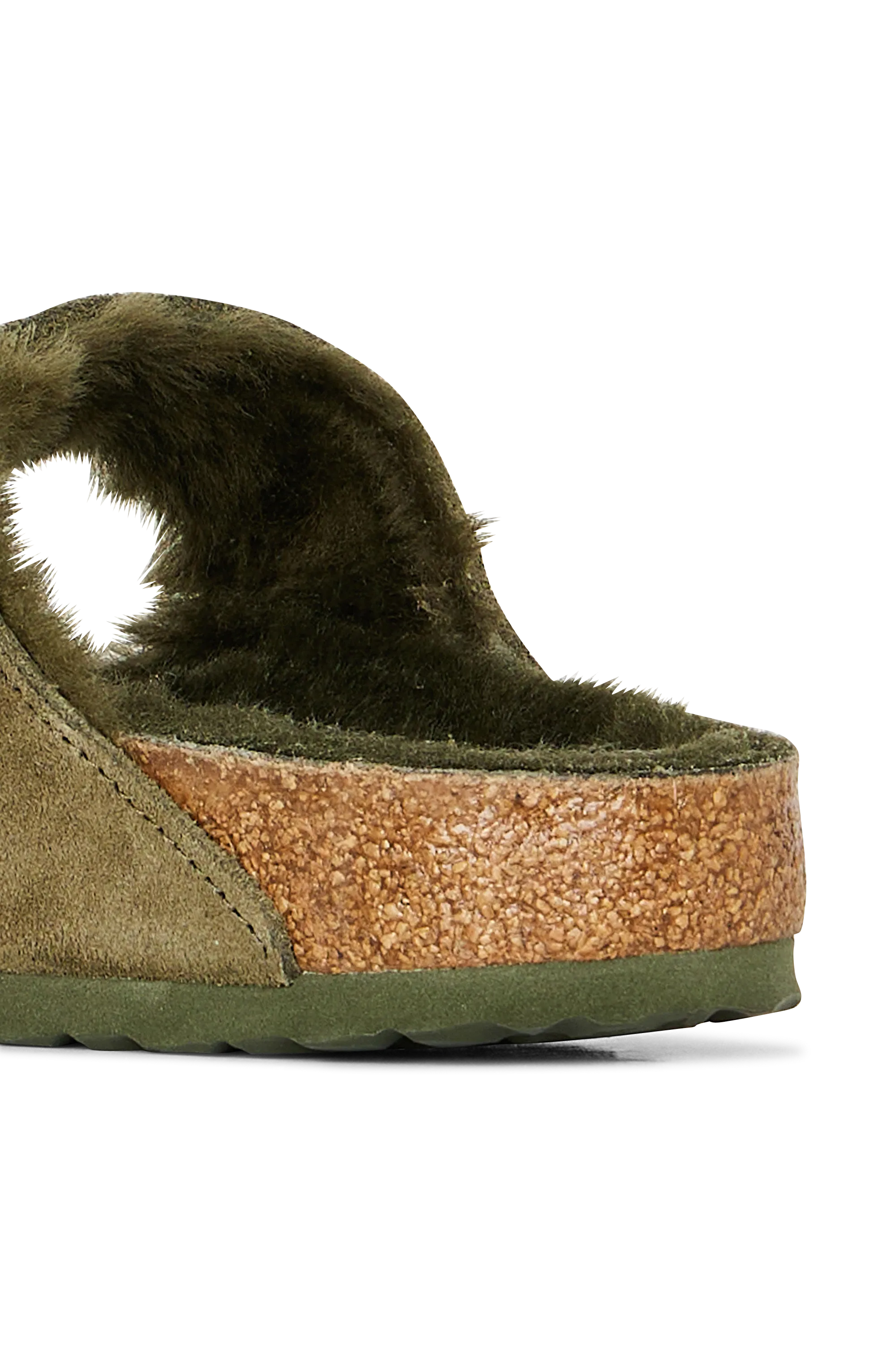 BIRKENSTOCK Sandales Arizona VL Shearling Thyme Kaki