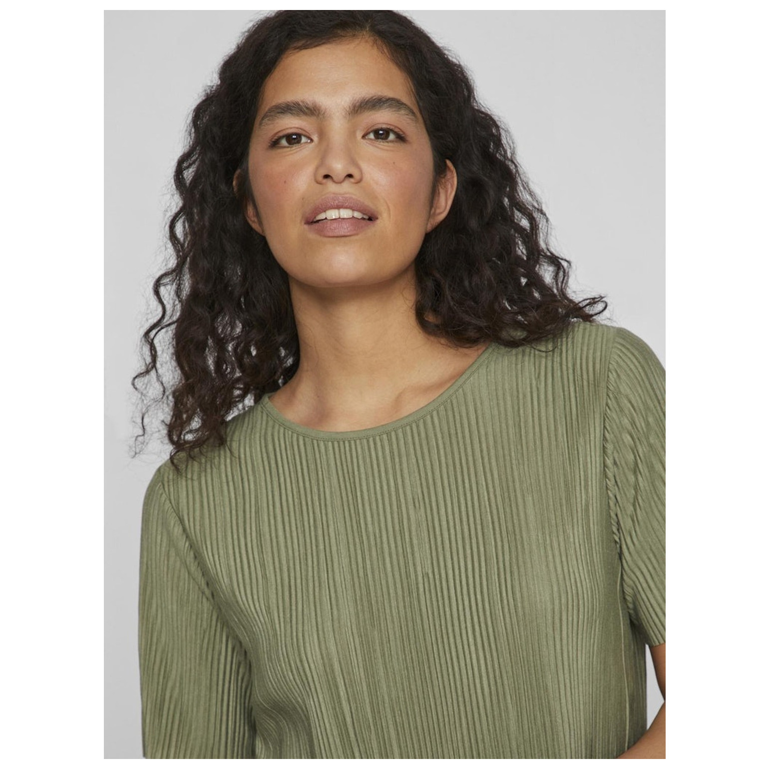 Vila VIPLISA O-NECK S/S TOP - NOOS