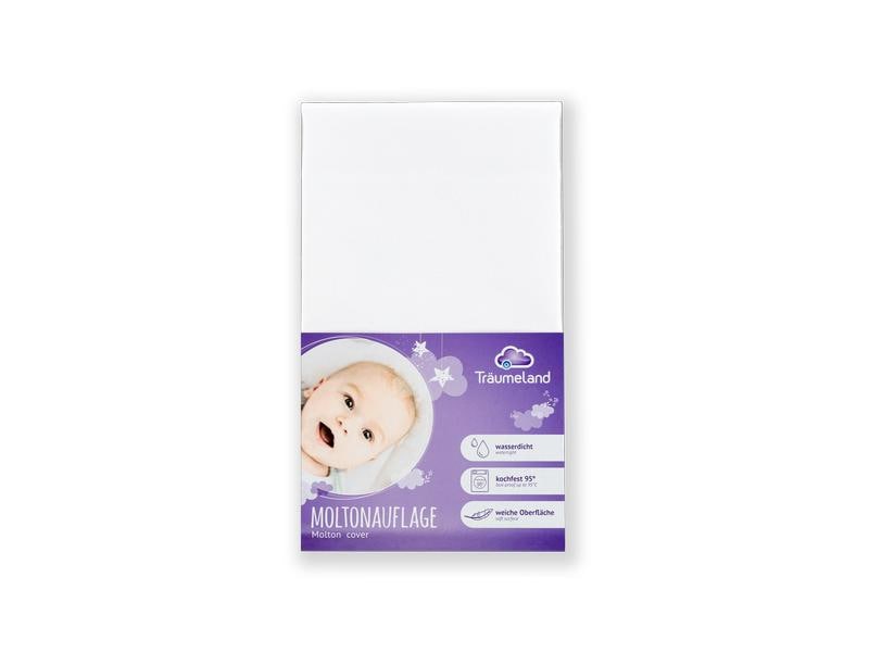 Träumeland Matratzenschutz Moltonauflage 70 x 140 cm Wasserdichte Matratzenauflage