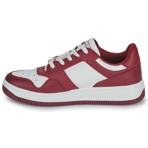 Tommy Jeans - TJW RETRO BASKET LEATHER - Blanc / Rouge