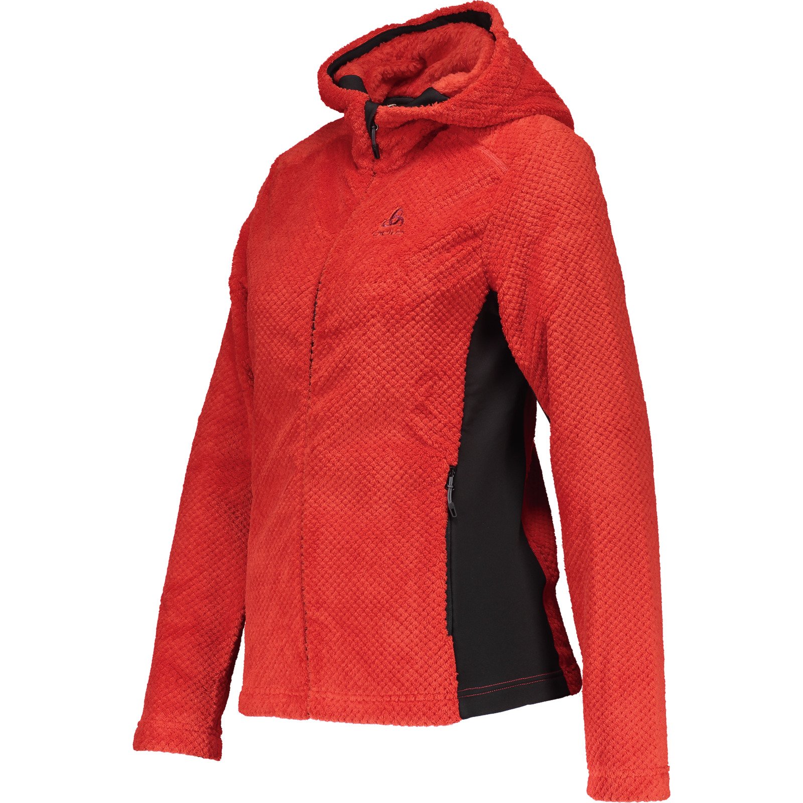 Odlo Damen-Midlayer Full Zip Fluff Warm M, rot