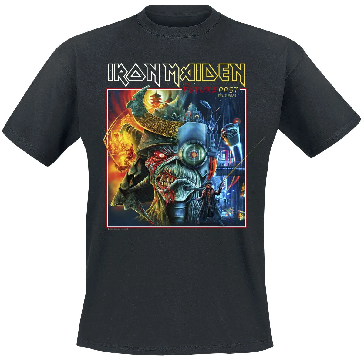 The Future Past Tour Art 2023 Square | Iron Maiden T-Shirt Manches courtes