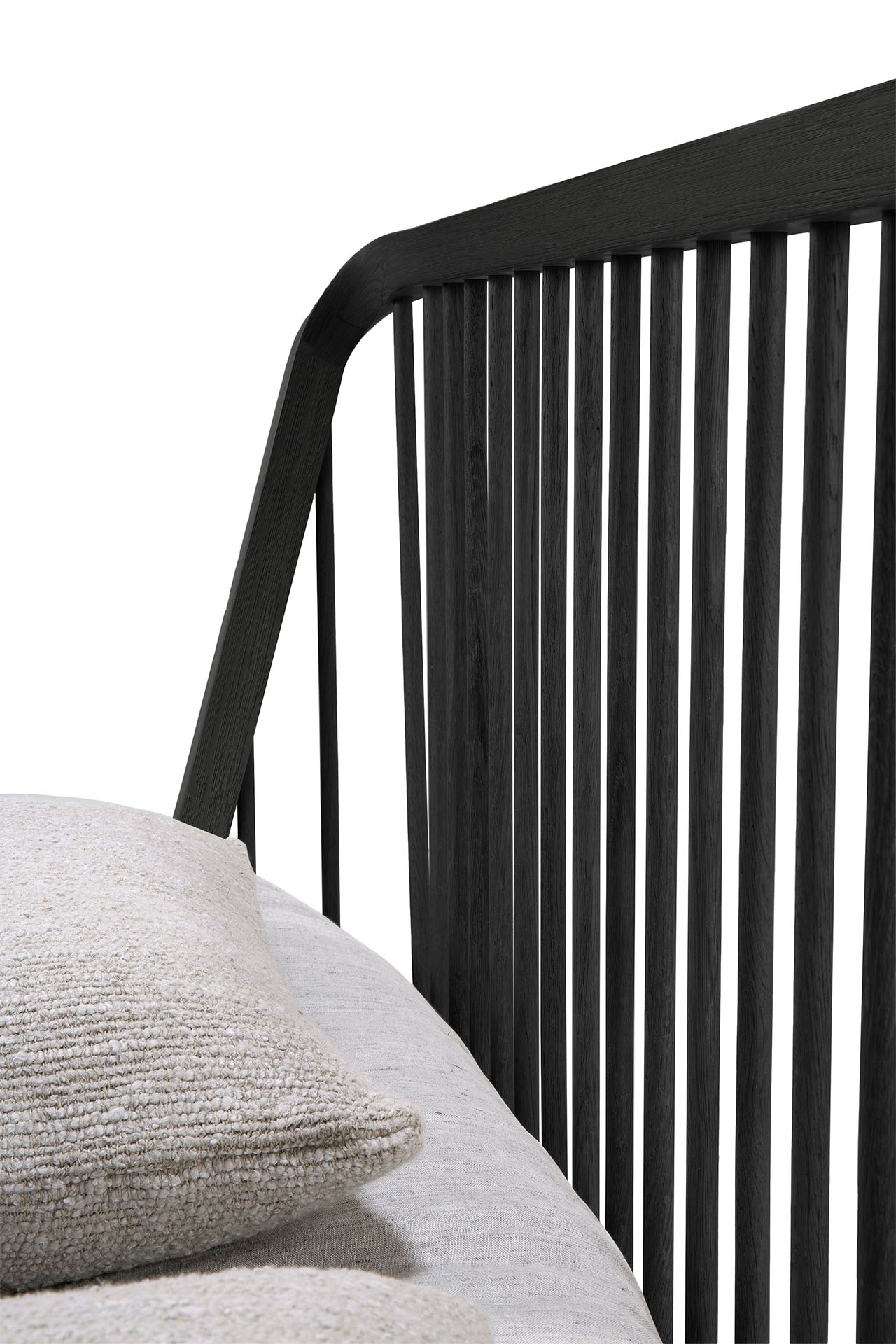 Bed Spindle 160x200 cm zwart