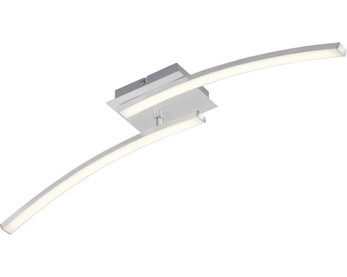LED plafondlamp 2x6W 480 lm 3000 KL 63,5 cm Go aluminium/wit