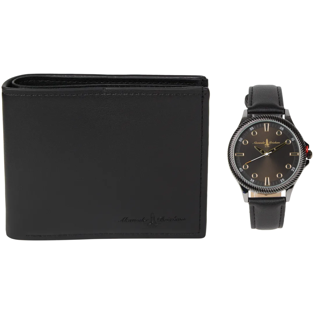 Alexander Brixham giftset met horloge en sleutelhanger 2-delig | diverse varianten
