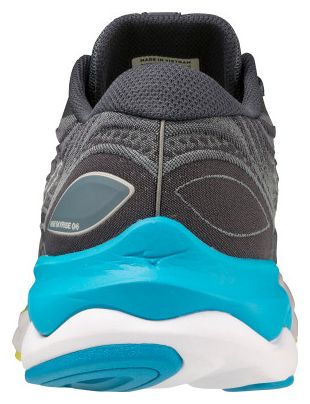 Chaussures de Running Mizuno Wave Skyrise 4 Gris Bleu Jaune