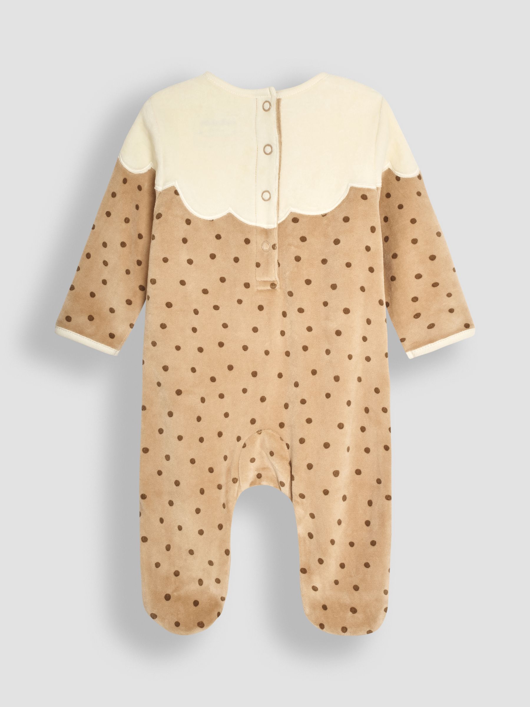 JoJo Maman Bébé onesie met kerstpudding