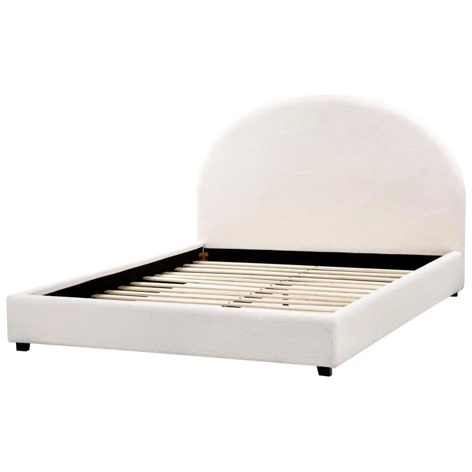 VAUCLUSE - Tweepersoonsbed - Gebroken wit - 140 x 200 cm - Bouclé