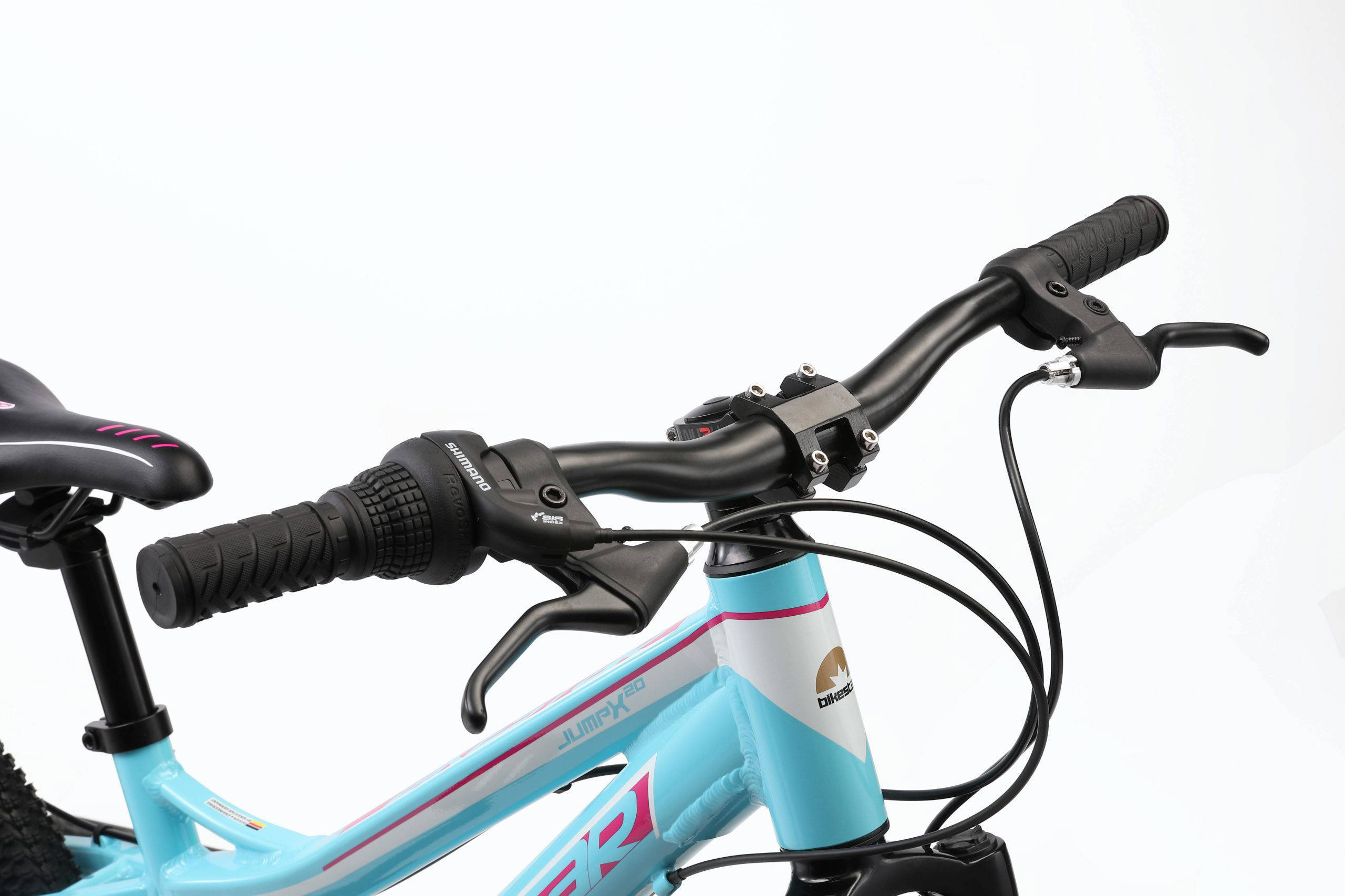 BikeStar MTB kinderfiets 20 inch wit /turquiose, 7 speed