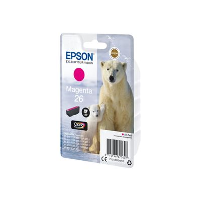 Epson 26 Ours polaire - magenta - cartouche d'encre originale