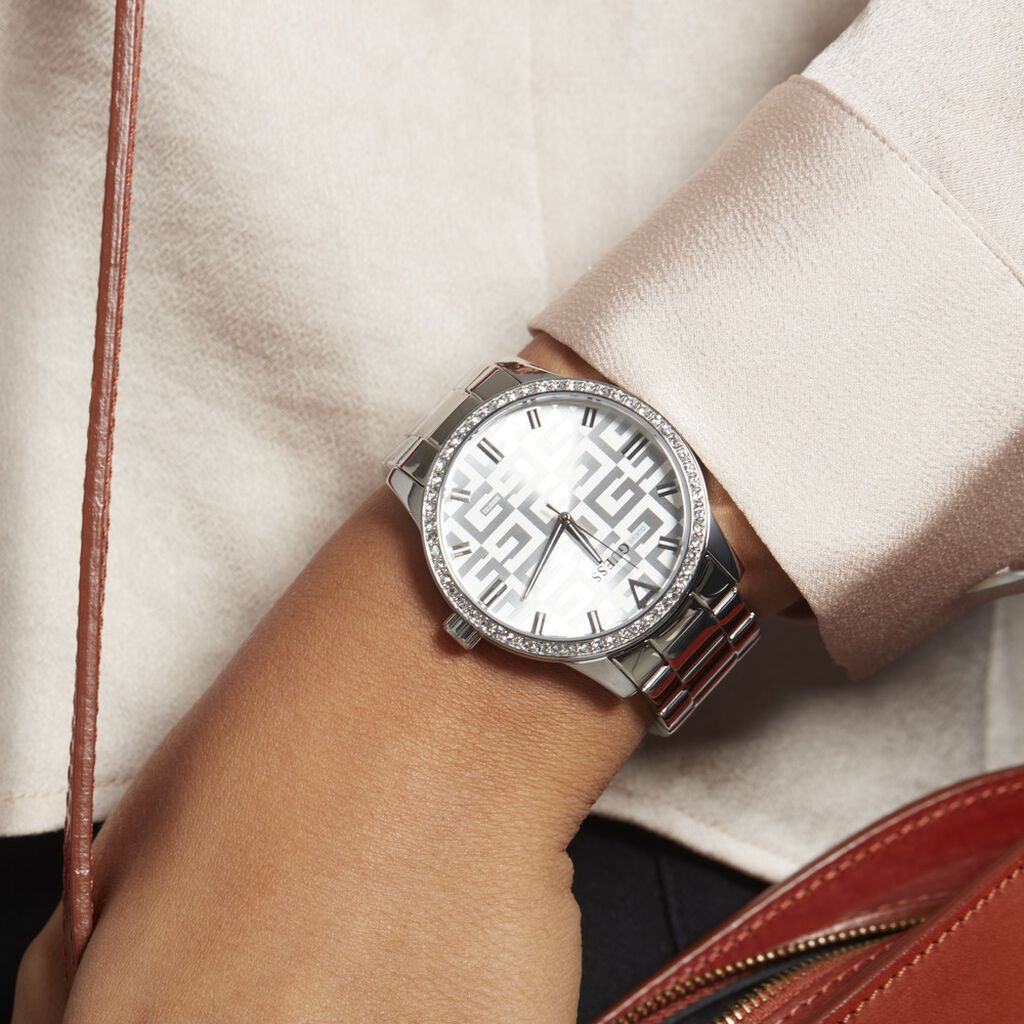 Montre Guess G Check Acier Argent