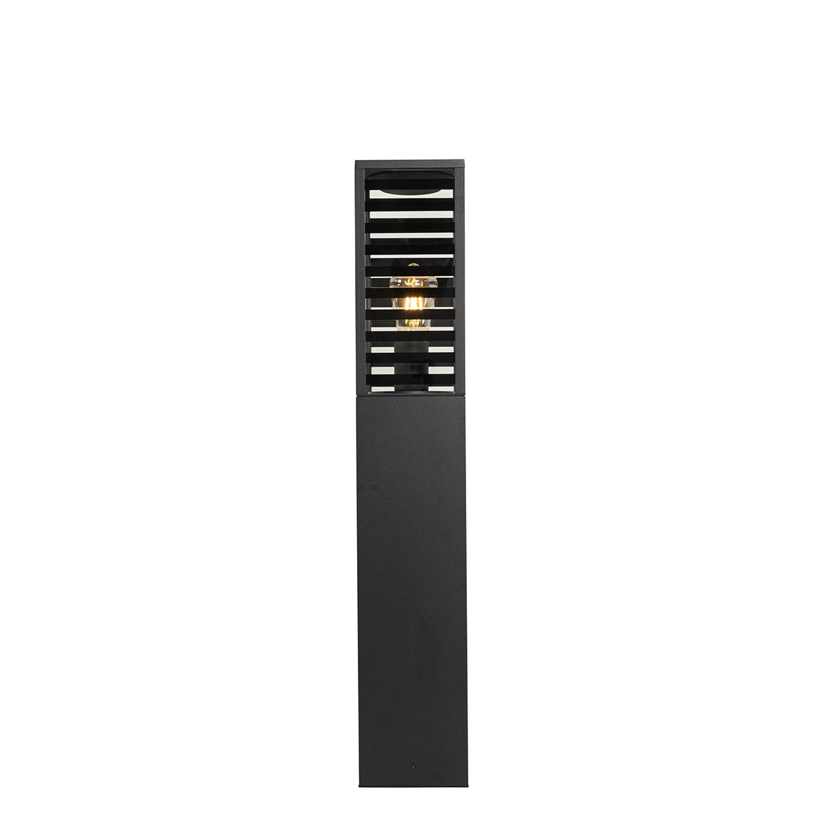 Moderne staande buitenlamp zwart 80 cm IP44 - Reims