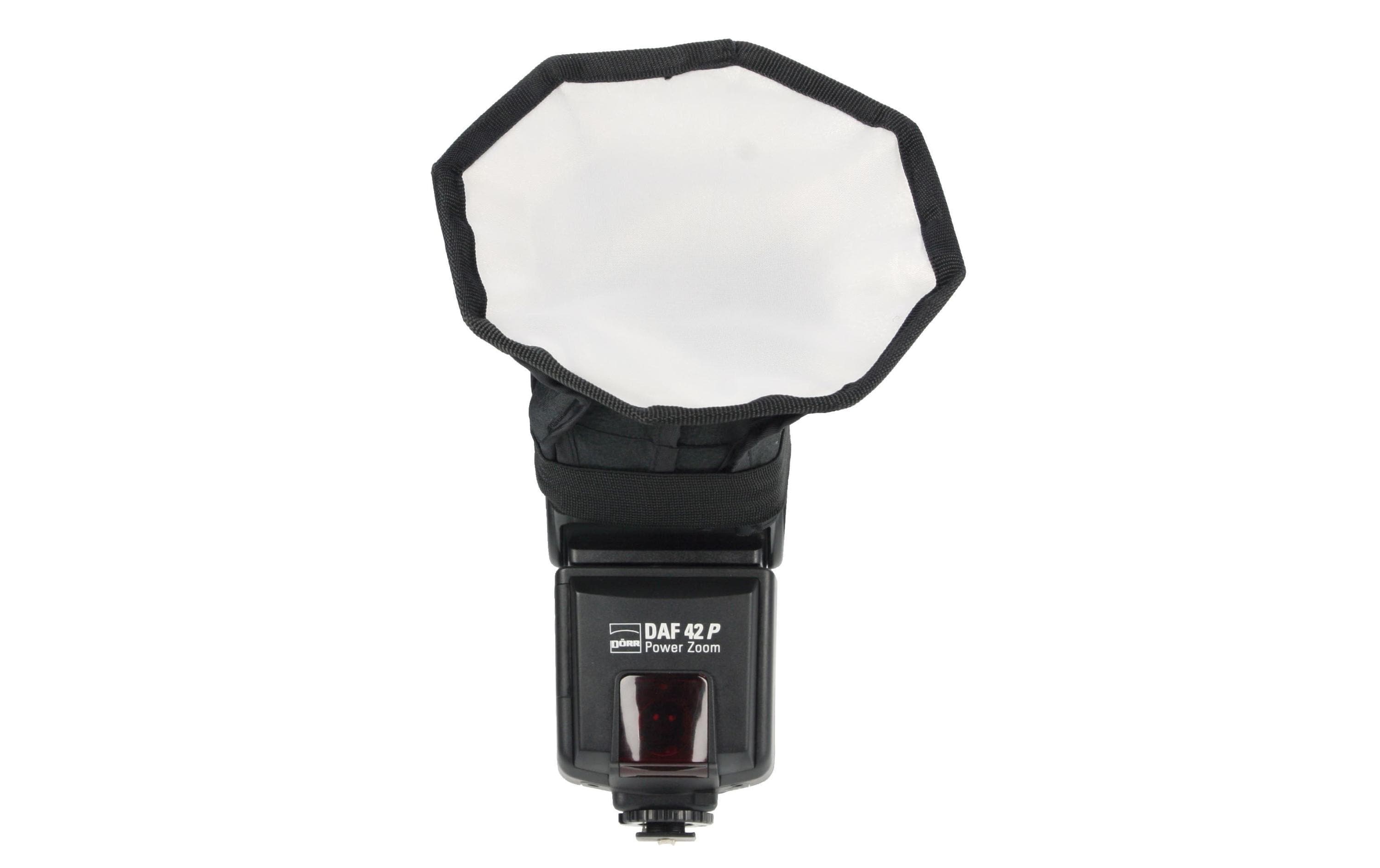 Blitzdiffusor Softbox Octagon (mini)Softbox für Aufsteckblitze