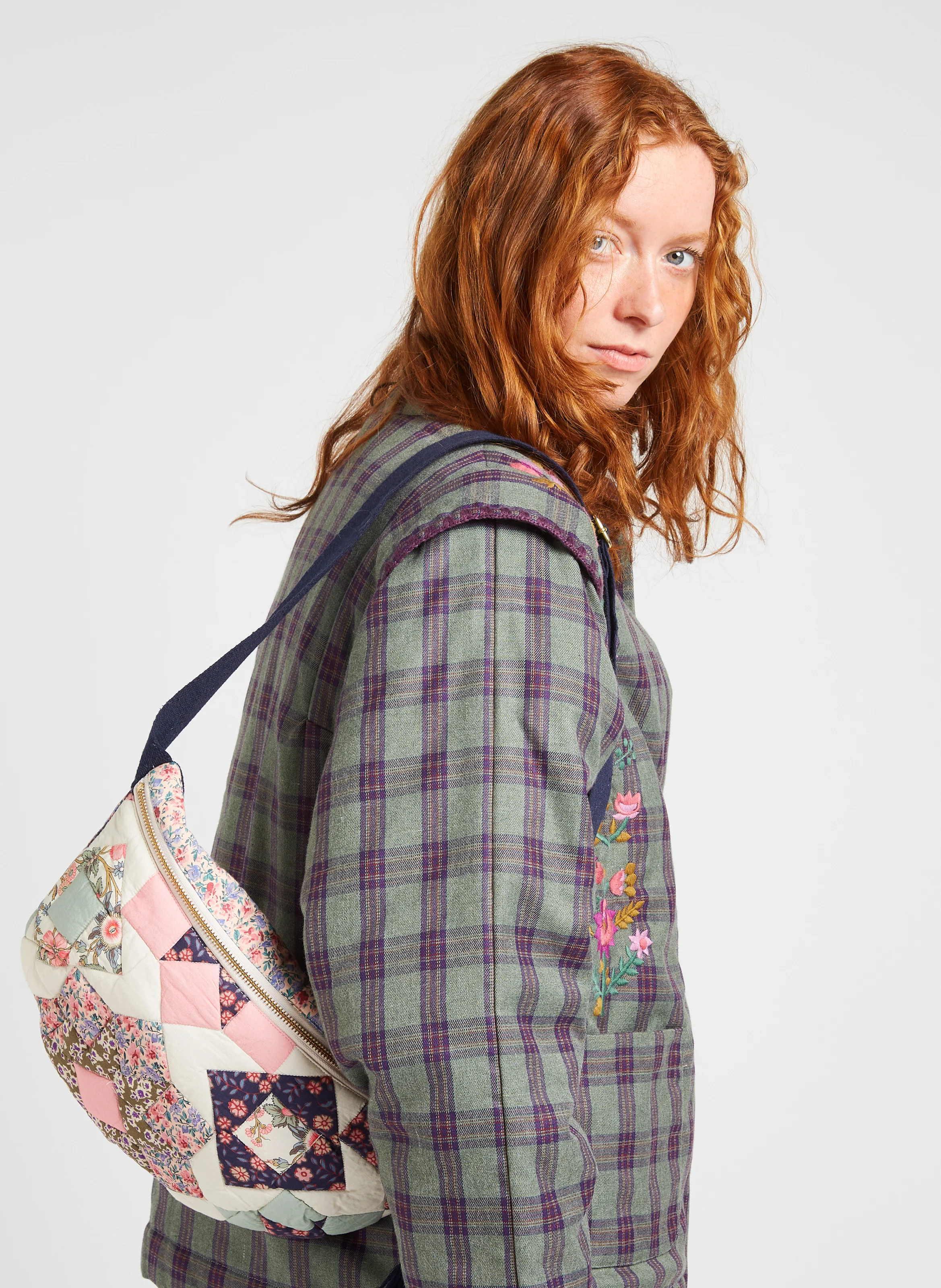GABY - Sac banane imprimé en coton| Multicolore
