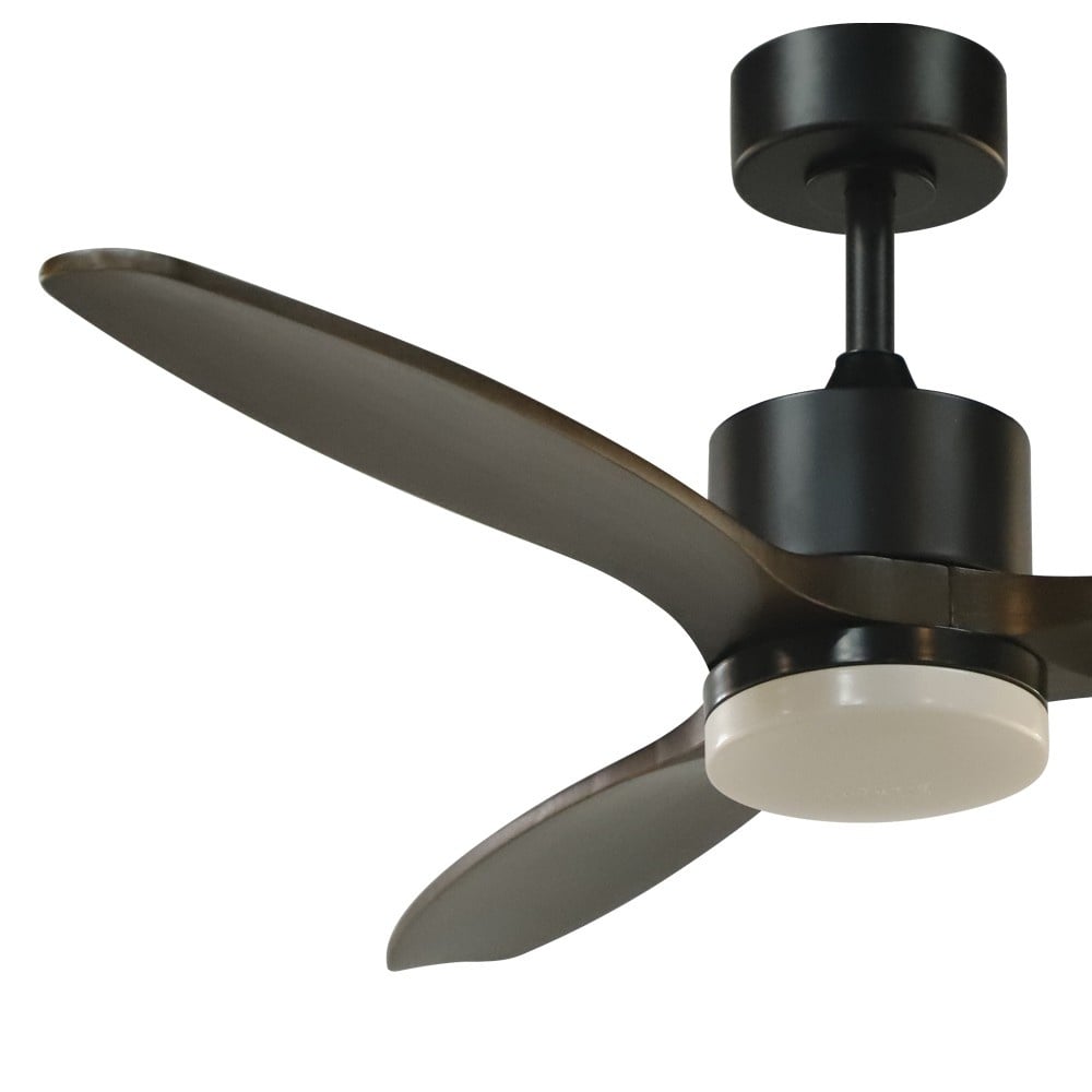 CristalRecord Plafondventilator Terre Ã 107 cm hout zwart