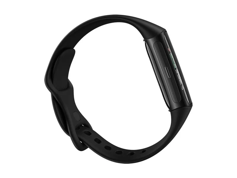 Fitbit Charge 6 - Sort aluminium - aktivitetssporer med uendelighedsbånd - silikone - obsidian - Bluetooth, NFC - 37.64 g