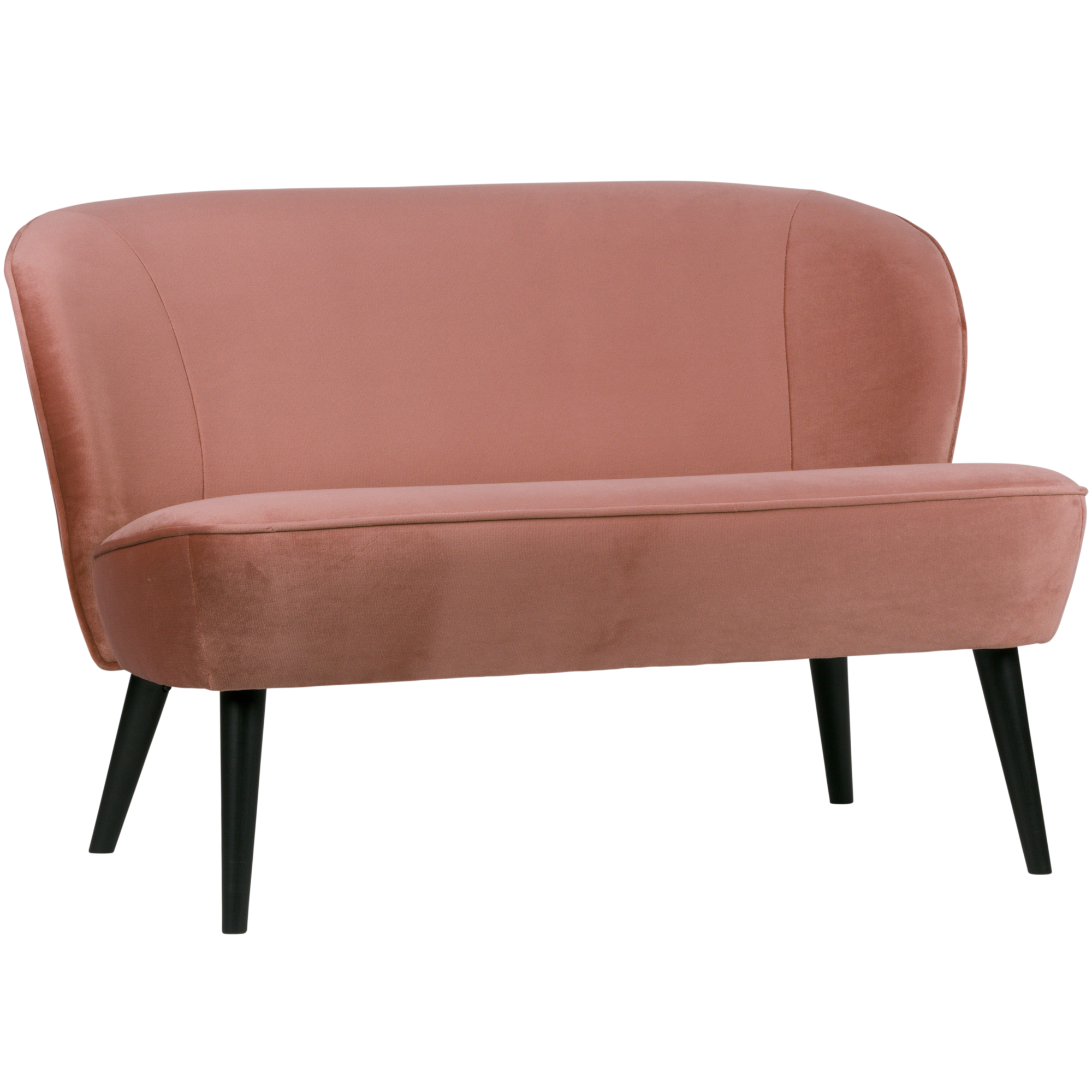 Bankje Sara Sara Bankje - Fluweel - Oud roze