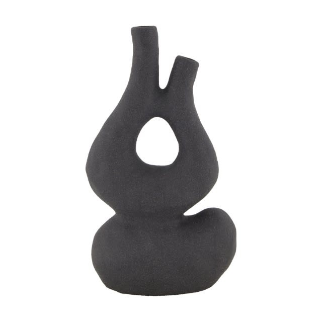 Vase ceramic black