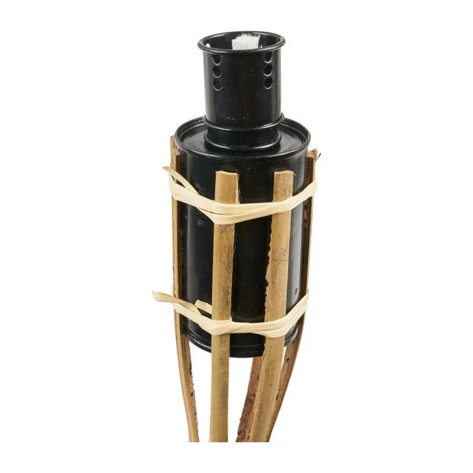 Bellatio design Tuinfakkels - 2x - bamboe - 60 cm - navulbaar