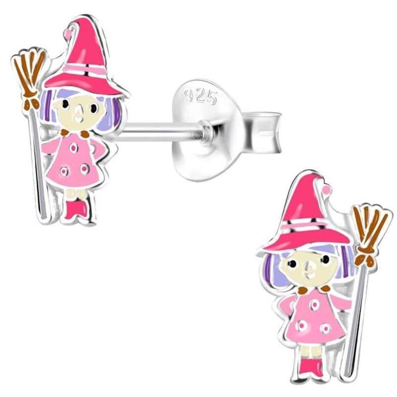 Boucle d'oreille sorciére en argent 925/1000