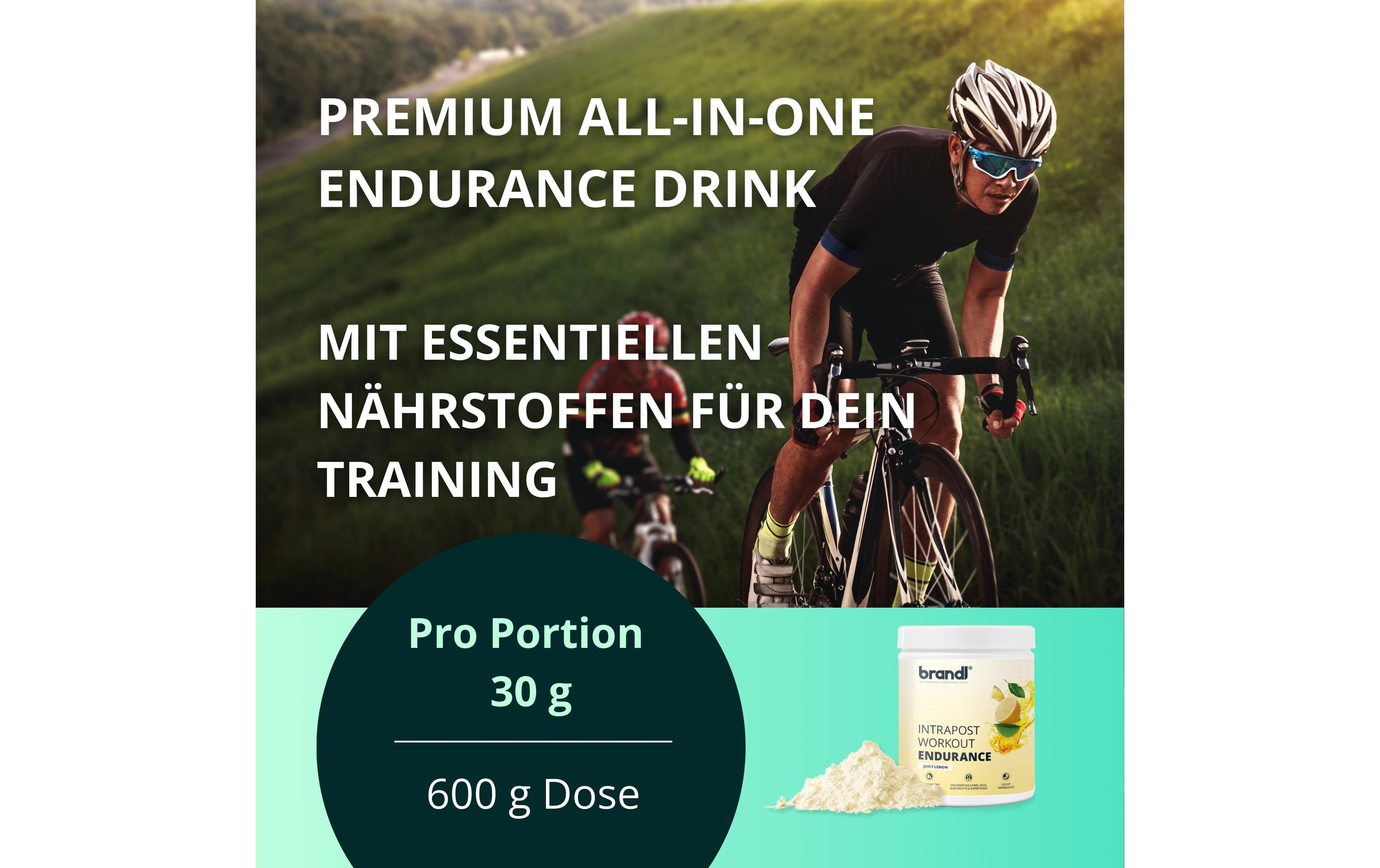 Ausdauer-Drink Isotonisches Getränk Zitrone, 600 gMineralstoffdrink mit EAAs, Superfoods und Kohlenhydraten für vielseitige sportliche Anforderungen